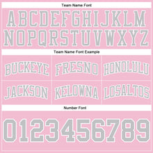 Load image into Gallery viewer, Custom Light Pink Gray-White Authentic Throwback Basketball Shorts