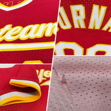 Load image into Gallery viewer, Custom Light Pink Orange-Black Authentic Throwback Baseball Jersey