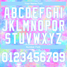 Load image into Gallery viewer, Custom Tie Dye White-Light Blue Watercolor Gradient 3D Long Sleeve Performance T-Shirt