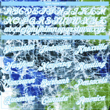 Load image into Gallery viewer, Custom Tie Dye White-Light Blue Abstract Art 3D Long Sleeve Performance T-Shirt