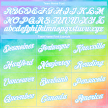 Load image into Gallery viewer, Custom Tie Dye White-Light Blue Rainbow 3D Long Sleeve Performance T-Shirt