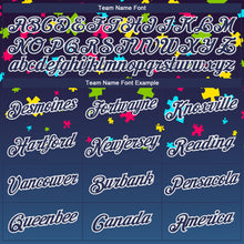 Load image into Gallery viewer, Custom Navy Navy-White Autism Awareness Puzzle Pieces 3D Pattern Long Sleeve Performance T-Shirt