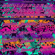 Load image into Gallery viewer, Custom Graffiti Pattern Pink-Purple Bright Neon Colors 3D Long Sleeve Performance T-Shirt