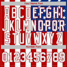 Load image into Gallery viewer, Custom White White Red-Royal American Flag Fashion 3D Long Sleeve Performance T-Shirt