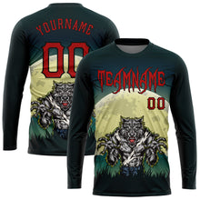 Load image into Gallery viewer, Custom 3D Pattern Halloween Trick Treat Horror Night Long Sleeve Performance T-Shirt