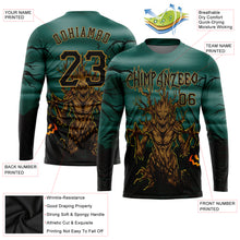 Load image into Gallery viewer, Custom 3D Pattern Halloween Trick Treat Horror Night Long Sleeve Performance T-Shirt