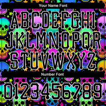 Load image into Gallery viewer, Custom 3D Pattern Bright Multicolored Halloween Skulls Long Sleeve Performance T-Shirt