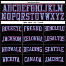 Load image into Gallery viewer, Custom Black Pink-Light Blue Long Sleeve Performance T-Shirt