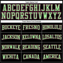 Load image into Gallery viewer, Custom Black Pink-Pea Green Long Sleeve Performance T-Shirt