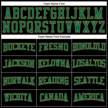 Load image into Gallery viewer, Custom Black Kelly Green-Old Gold Long Sleeve Performance T-Shirt