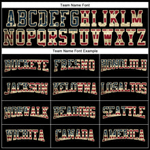 Load image into Gallery viewer, Custom Black Vintage USA Flag Crimson-Cream Long Sleeve Performance T-Shirt