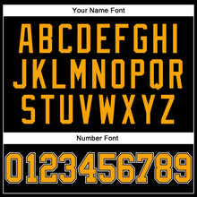 Load image into Gallery viewer, Custom Black Gold-White Long Sleeve Performance T-Shirt