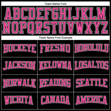 Load image into Gallery viewer, Custom Black Pink-White Long Sleeve Performance T-Shirt