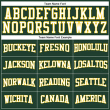 Load image into Gallery viewer, Custom Green White-Gold Long Sleeve Performance T-Shirt