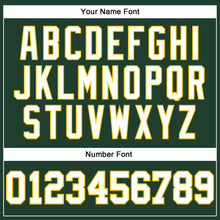 Load image into Gallery viewer, Custom Green White-Gold Long Sleeve Performance T-Shirt