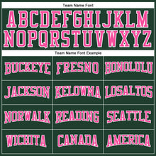 Load image into Gallery viewer, Custom Green Pink-White Long Sleeve Performance T-Shirt