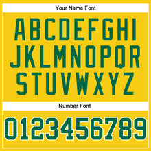 Load image into Gallery viewer, Custom Gold Kelly Green-White Long Sleeve Performance T-Shirt