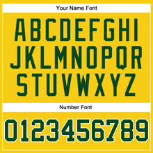 Load image into Gallery viewer, Custom Gold Green-White Long Sleeve Performance T-Shirt