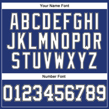 Load image into Gallery viewer, Custom Royal White Black-Gray Long Sleeve Performance T-Shirt