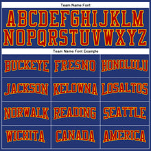 Load image into Gallery viewer, Custom Royal Red-Gold Long Sleeve Performance T-Shirt