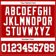 Load image into Gallery viewer, Custom Red White-Gray Long Sleeve Performance T-Shirt