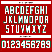 Load image into Gallery viewer, Custom Red White-Kelly Green Long Sleeve Performance T-Shirt