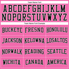 Load image into Gallery viewer, Custom Pink Black-White Long Sleeve Performance T-Shirt