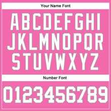 Load image into Gallery viewer, Custom Pink White-Gray Long Sleeve Performance T-Shirt