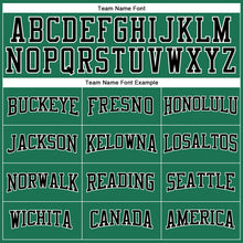 Load image into Gallery viewer, Custom Kelly Green Black-White Long Sleeve Performance Salute To Service T-Shirt