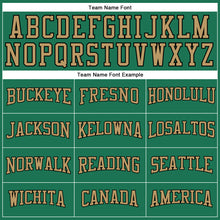 Load image into Gallery viewer, Custom Kelly Green Old Gold-Black Long Sleeve Performance Salute To Service T-Shirt