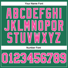 Load image into Gallery viewer, Custom Kelly Green Pink-White Long Sleeve Performance Salute To Service T-Shirt