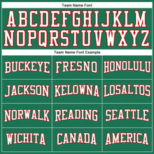 Load image into Gallery viewer, Custom Kelly Green White-Red Long Sleeve Performance Salute To Service T-Shirt