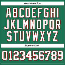 Load image into Gallery viewer, Custom Kelly Green White-Red Long Sleeve Performance Salute To Service T-Shirt