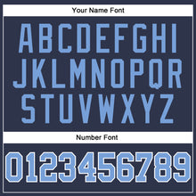 Load image into Gallery viewer, Custom Navy Light Blue-White Long Sleeve Performance Salute To Service T-Shirt