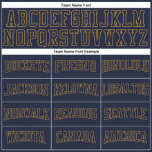 Load image into Gallery viewer, Custom Navy Navy-Old Gold Long Sleeve Performance Salute To Service T-Shirt