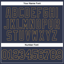 Load image into Gallery viewer, Custom Navy Navy-Old Gold Long Sleeve Performance Salute To Service T-Shirt