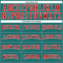 Load image into Gallery viewer, Custom Aqua Red-White Long Sleeve Performance T-Shirt