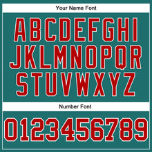 Load image into Gallery viewer, Custom Aqua Red-White Long Sleeve Performance T-Shirt