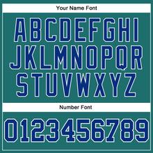 Load image into Gallery viewer, Custom Aqua Royal-White Long Sleeve Performance T-Shirt