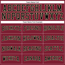 Load image into Gallery viewer, Custom Crimson Black-Cream Long Sleeve Performance T-Shirt