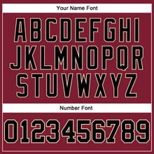 Load image into Gallery viewer, Custom Crimson Black-Cream Long Sleeve Performance T-Shirt