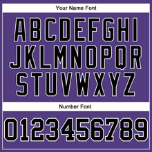 Load image into Gallery viewer, Custom Purple Black-Gray Long Sleeve Performance T-Shirt