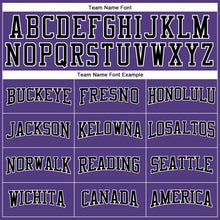 Load image into Gallery viewer, Custom Purple Black-White Long Sleeve Performance T-Shirt