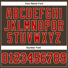 Load image into Gallery viewer, Custom Brown Red-Cream Long Sleeve Performance T-Shirt