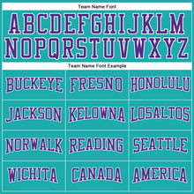 Load image into Gallery viewer, Custom Aqua Purple-White Long Sleeve Performance T-Shirt