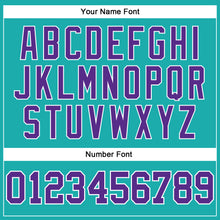 Load image into Gallery viewer, Custom Aqua Purple-White Long Sleeve Performance T-Shirt