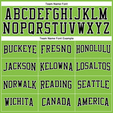 Load image into Gallery viewer, Custom Neon Green Black-White Long Sleeve Performance T-Shirt