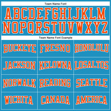 Load image into Gallery viewer, Custom Panther Blue Orange-White Long Sleeve Performance T-Shirt