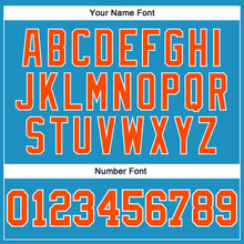 Load image into Gallery viewer, Custom Panther Blue Orange-White Long Sleeve Performance T-Shirt