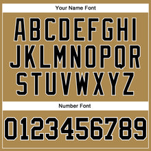 Load image into Gallery viewer, Custom Old Gold Black-White Long Sleeve Performance T-Shirt